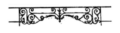 garde-corps, barre d'appui, appui de fenêtre, balustrade, en fonte moulée et fer forgé_LOISELET_SF